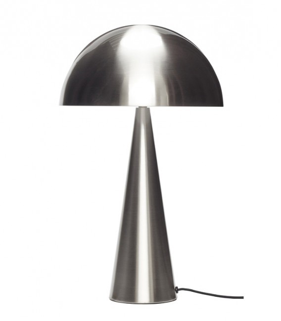 Lampe Champignon Nickel GM - 30x51 - Hubsch