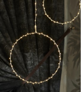 Suspension Cercle 80 LED Argent - 25 cm - SIRIUS