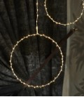 Suspension Cercle 80 LED Argent - 25 cm - SIRIUS