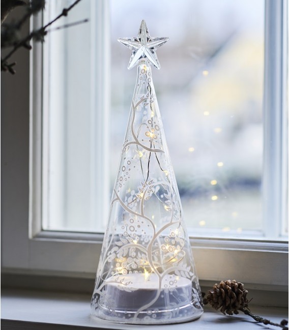 Cozy Tree L - Sapin LED en verre - 26 cm  - Sirius