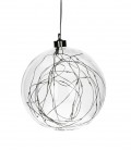 Glitter - Suspension Boule guirlande LED - D15 transparente