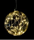 Glitter - Suspension Boule guirlande LED - D15 transparente