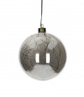 Glitter - Suspension Boule lumineuse - 12 cm -  Verre fumé