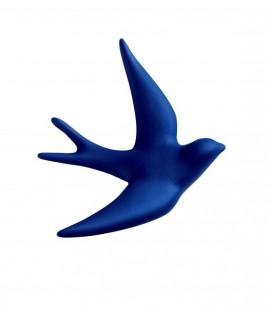 Volage Bleu Outremer - Hirondelle en céramique - Monochromic