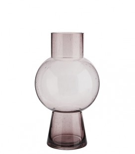 Vase verre boule Mauve - 17,5x31 - Madam Stoltz