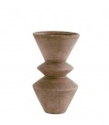 Vase terracotta - Zig Zag - Grès -15x25,5 - Madam Stoltz