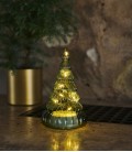 Lucy tree - Sapin en verre LED - Vert - H 16,5 cm - Sirius