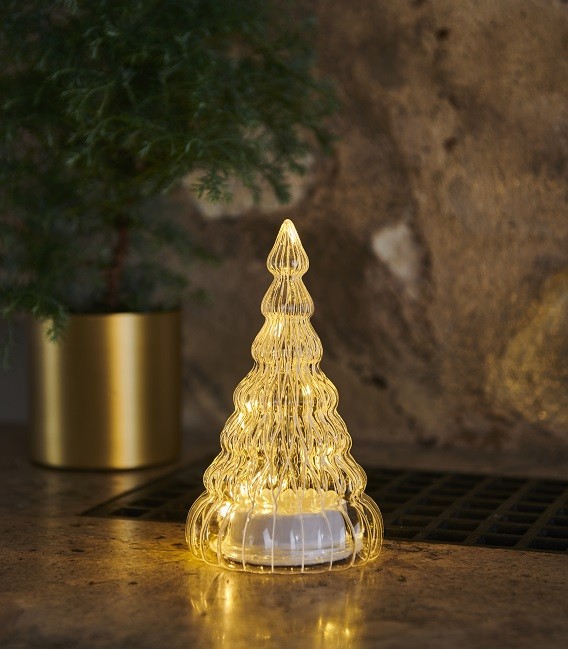 Lucy tree - Sapin en verre LED - H 16,5 cm - Sirius