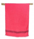 Fouta drap de bain - Pestamal Tuitti Framboise - 90x180 - Coton - Haomy