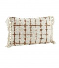 Housse coussin - imprimé Tie & Dye- Ecru/Rouille - Madam Stoltz