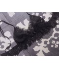 Bustier PENELOPE noir en dentelle - Nina des Criquets
