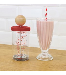 MILKSHOCK - Set Shaker à Milkshake + 2 verres - Cookut