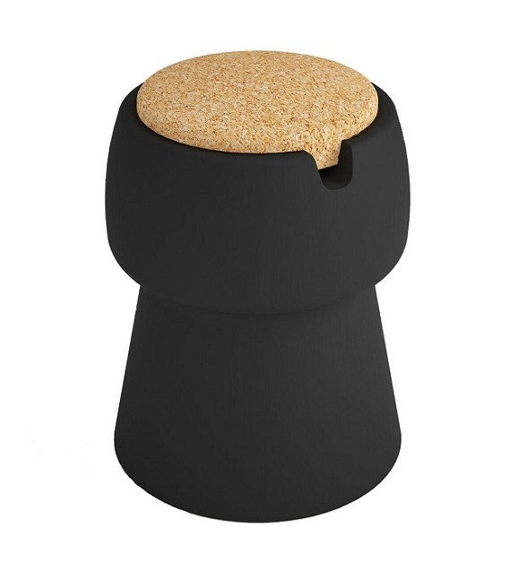 CHAMP – Tabouret Glacière – Noir & Liège – JOKJOR