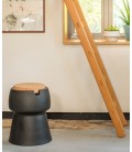 CHAMP – Tabouret Glacière – Noir & Liège – JOKJOR