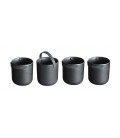 PROMENADE BLACK – Set de 4 tasses  café – Cookut