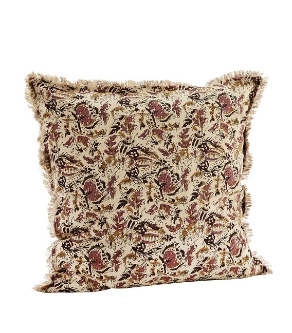 Coussin 50x50 - Beige, Rose, Rubis, Moutarde - Coton - Madam Stoltz