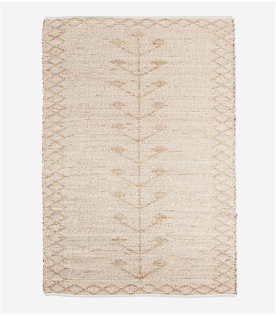 Tapis Jonc de Mer - Naturel/Blanc - 120x180 - Madam Stoltz