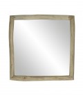 INSULA - Miroir S - teck naturel - 40x40x5