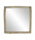 INSULA - Miroir S - teck naturel - 40x40x5