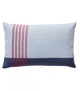 Coussin Bleu & Rouge  XL - 50x80 - Hubsch