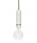 Suspension Marbre blanc  & Laiton - Hubsch