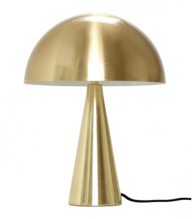 Lampe Champignon basse - Doré - 25x33