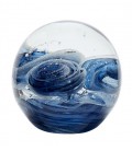 Presse-papier - boule  en verre - bleu - Hubsch