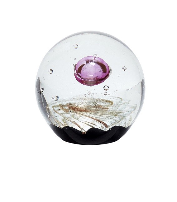 Presse-papier - Boule en verre - rose  - Hubsch