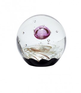 Presse-papier - Boule en verre - rose  - Hubsch