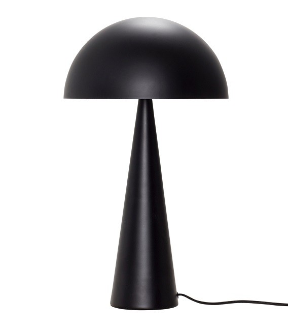 Lampe à poser champignon Métal noir haute - 35x52 cm - Hubsch