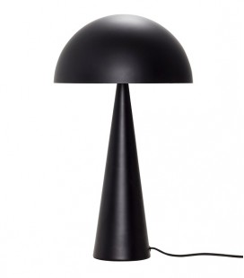 Lampe à poser champignon Métal noir haute - 35x52 cm - Hubsch