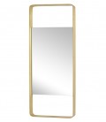 Miroir mural - cadre rectangle Laiton - 31x76 - Hubsch