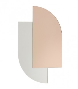 Miroir mural rose  - 41x71 cm - Hubsch