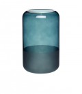Vase Vert PM - Transparent & Givré - 12x20 cm - Hubsch